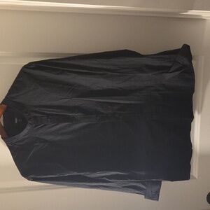 Express Men's Black Collarless Shirt Jacket